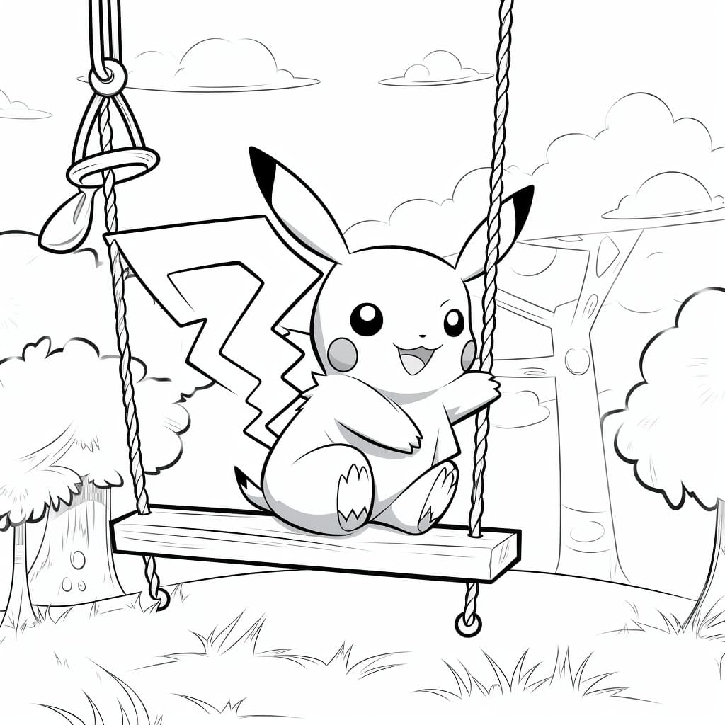 +30 Pikachu Coloring Pages for Free (Printable)